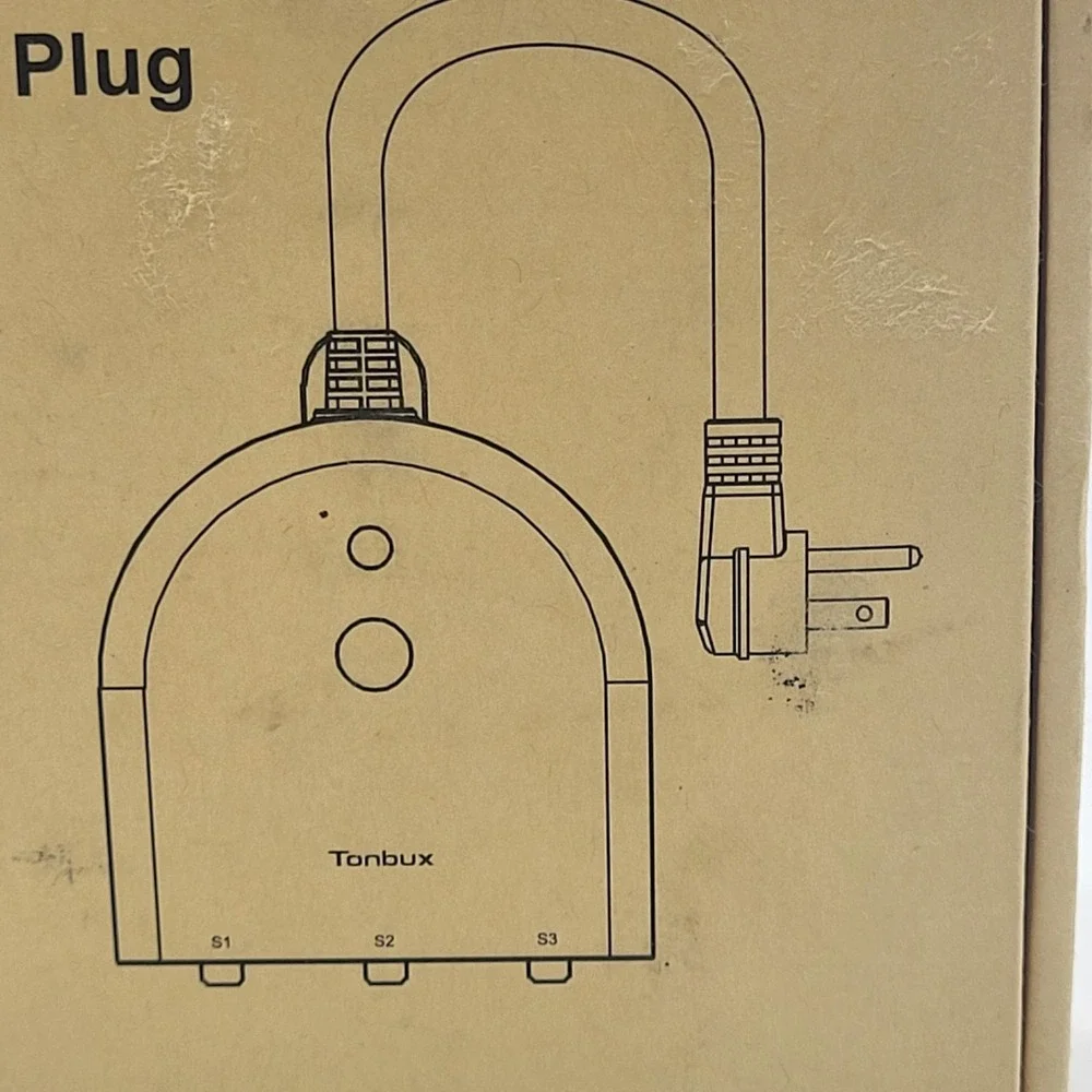 Tonbux Outdoor Wifi Smart Plug, 3 Sockets Model SOP03-15A 125V